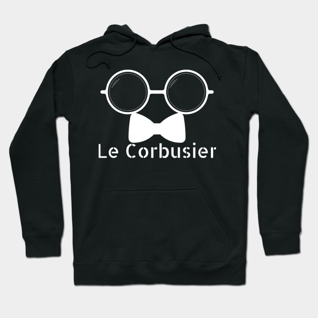 Le Corbusier iconic accessories illustration V2 Hoodie by SLGA Designs